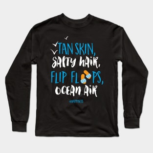 Seaside Holiday Quote Long Sleeve T-Shirt